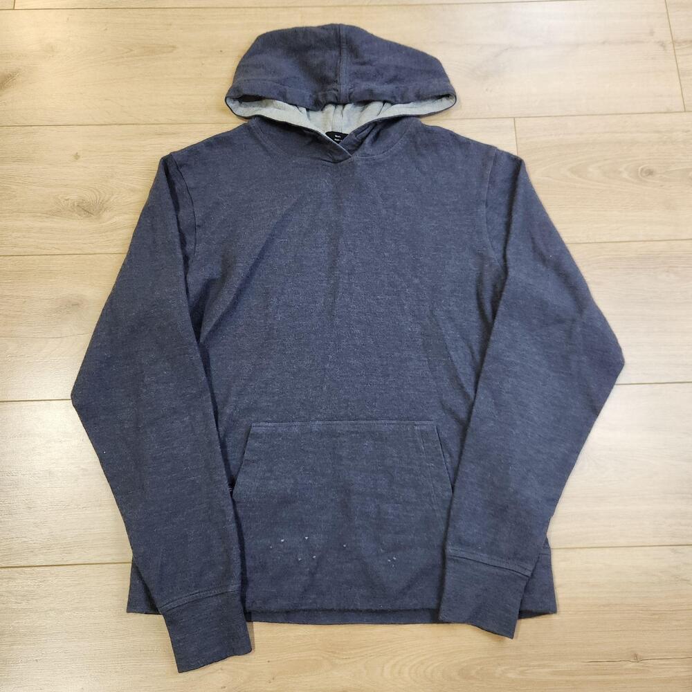 PAKA Alpaca Hoodie Shirt Mens Medium Gray Lined Pullover Knit Casual Top